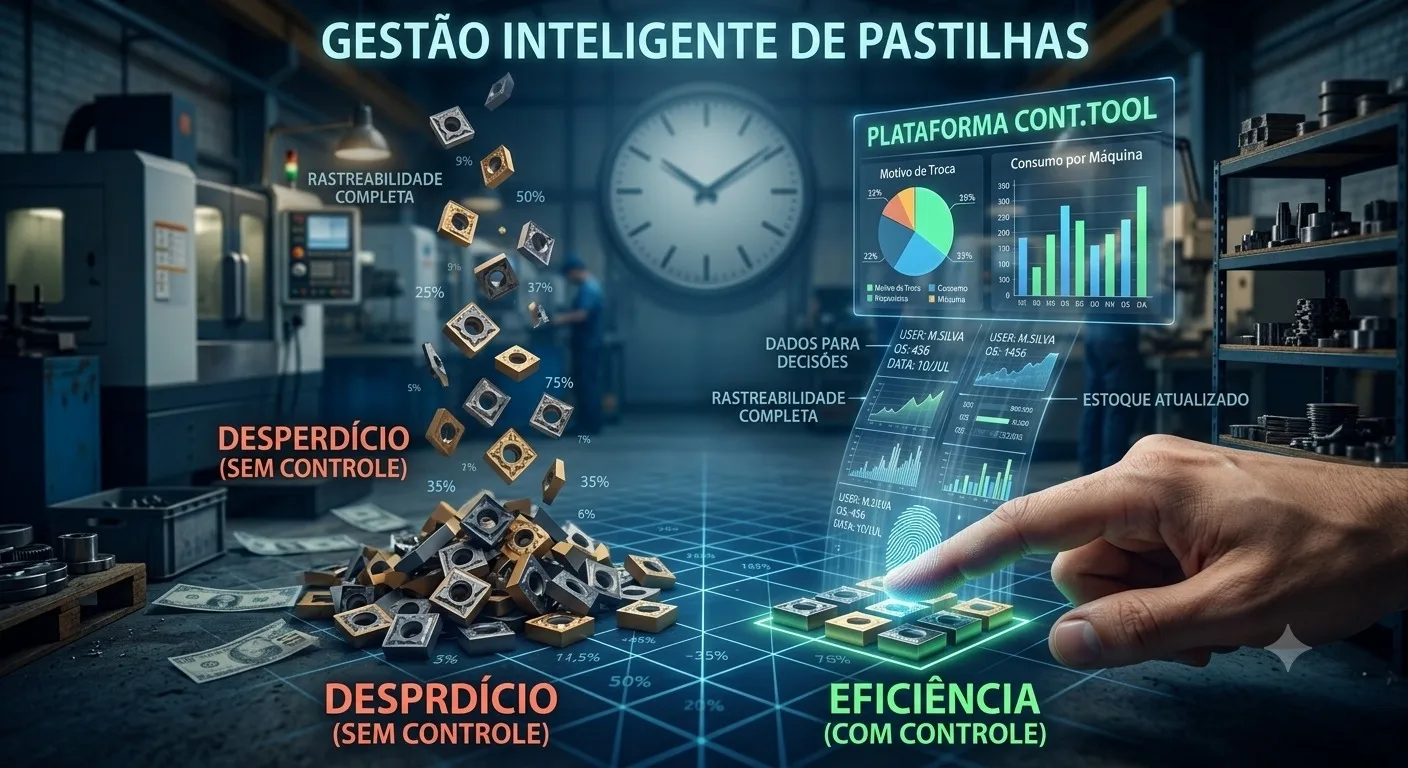 Gestão de Pastilhas de Metal Duro: O Controle Inteligente que Reduz Desperdícios na Produção